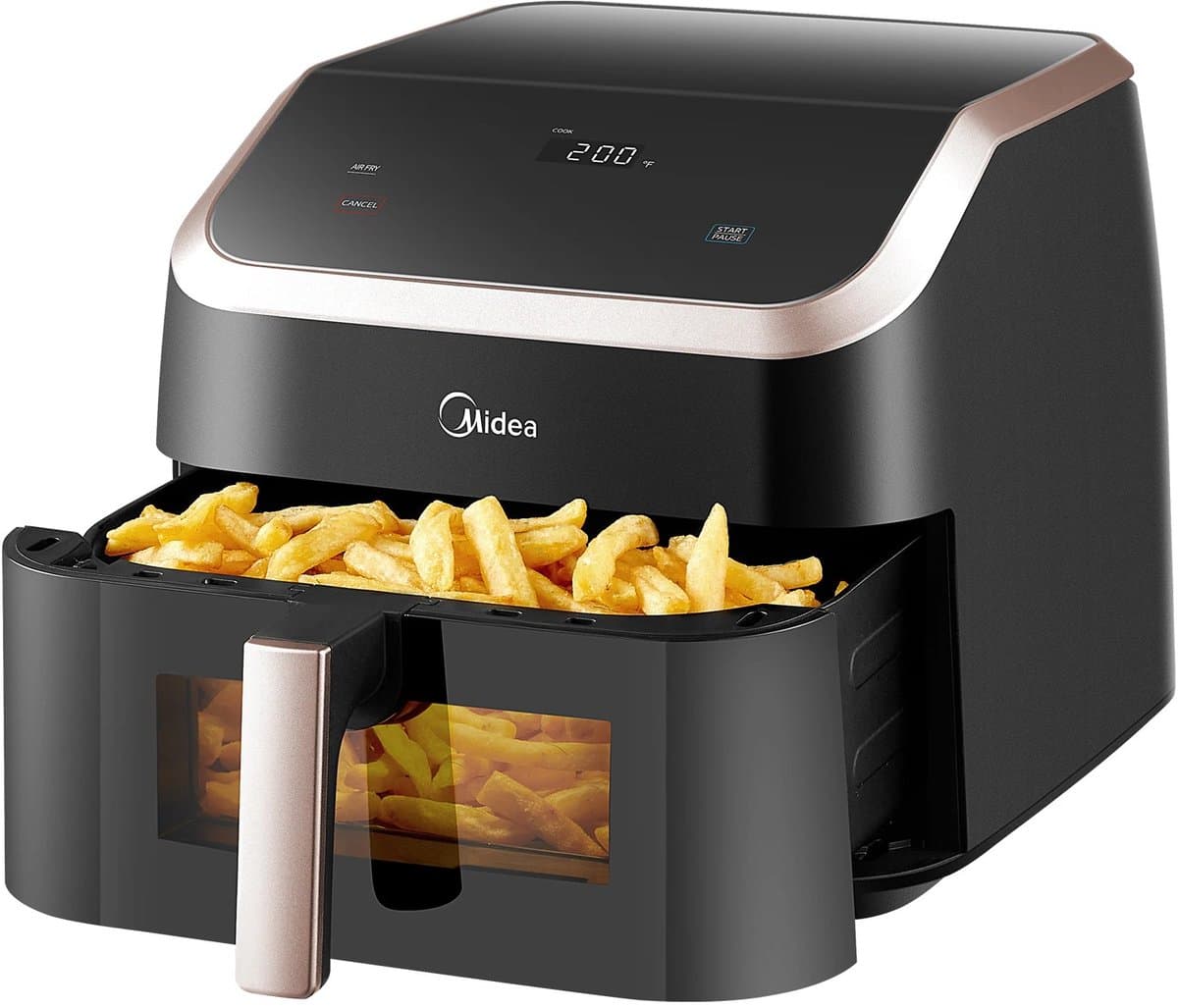 XXL Airfryer – 9L – 8-in-1 Multifunctioneel – Bakken – Grillen – Frituren Zonder Olie – Verwarmen – Drogen – Roosteren – Digitale Touchscreen – Grote Capaciteit – Voor Gezinnen en Groepen — afbeelding 1