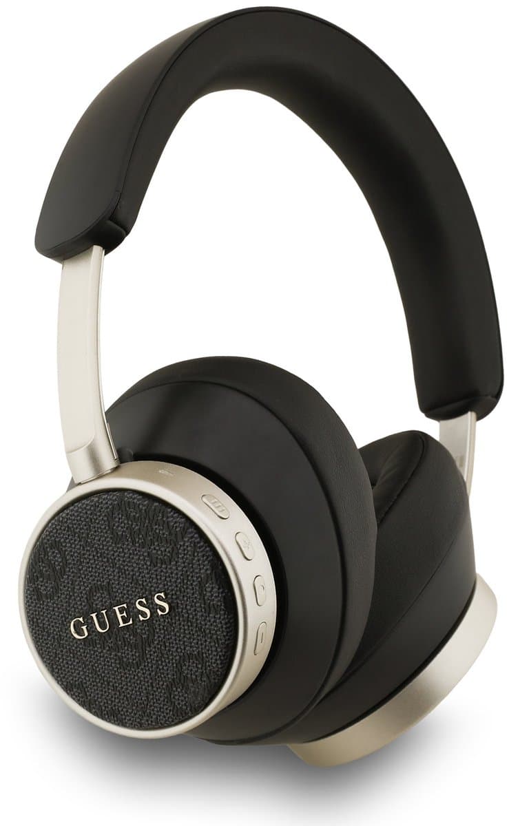 Guess 4G Classic Logo ENC TWS Koptelefoon – ENC – draadloos – PU‑leer afwerking – Zwart — afbeelding 1
