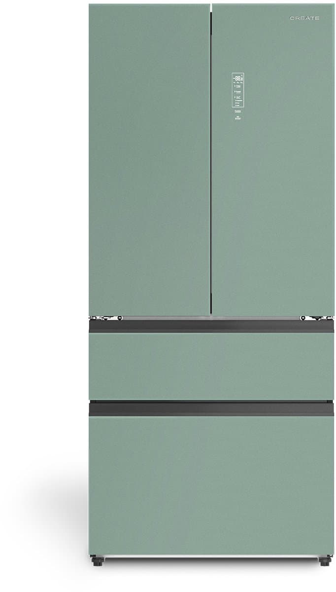 CREATE - Koelkast met openslaande deur 509L met Space Pro en Care+ - Sage - FRIDGE STUDIO FRENCH DOOR PRO 509 — afbeelding 1
