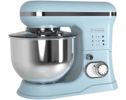 Westinghouse Retro Standmixer - 1200W - Keukenmachine 5L Mengkom - Keukenrobot - Keukenmixer - Foodprocessor - Blauw