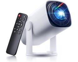 SCH® Draagbare beamer - Beamer - Projector - Mini Beamer - Wit - 20cm x 11cm x 11cm