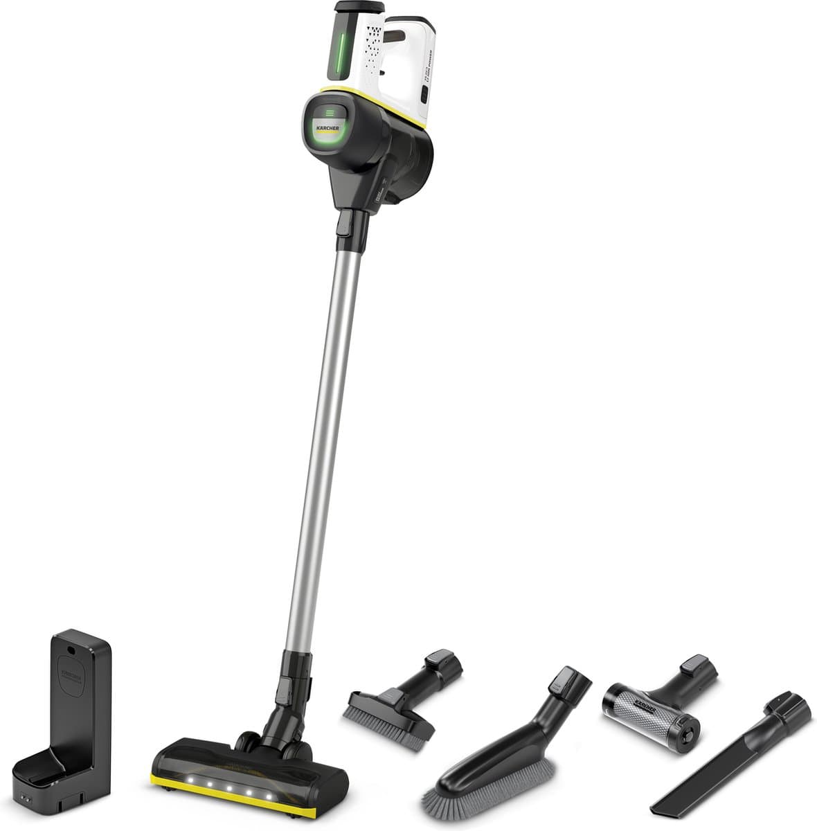 Kärcher VC 7 Cordless yourMax 2-in-1-steelstofzuiger Batterij/Accu Droog HEPA Zakloos 0,8 l Grijs, Wit 2,5 Ah — afbeelding 1