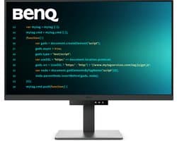 BenQ RD320U 32” 4K Eye-Care Programmeermonitor met 2000:1 contrastratio - Nano Matte Panel - MoonHalo - 90W USB-C - Codeermodi - Night Hours Protection - Ergonomisch design- Eye Care-technologie
