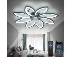 Equivera Plafonniere met Ventilator - Plafondventilator - Plafondventilator Afstandsbediening - Plafondventilator Slaapkamer - Plafond Ventilator met Verlichting - Plafondlamp - Plafonniere - Ideaal voor in uw slaapkamer!