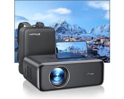 Full HD Beamer met Wifi6, Bluetooth en Autofocus – 25.000 lumen, 4K Ondersteuning, 300" Groot Scherm