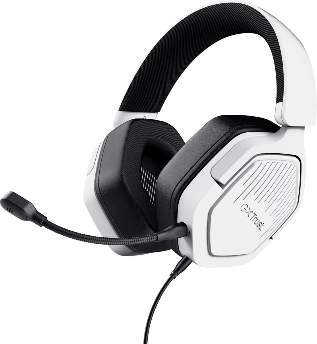 Trust GXT 492W Carus - Gaming Headset - Bedraad - 50mm Drivers - Over-ear - Wit — afbeelding 1