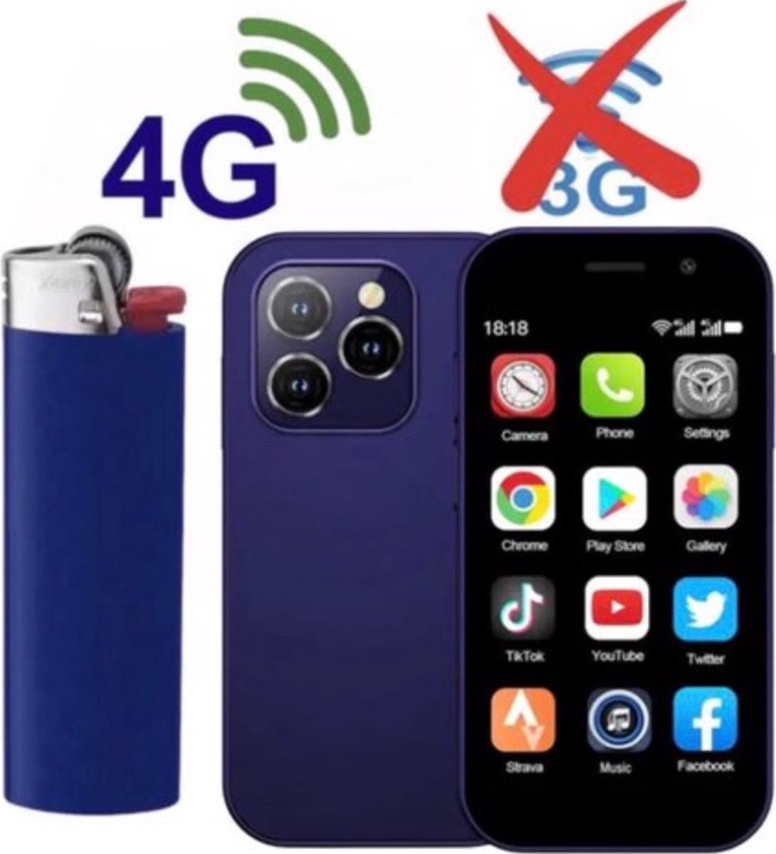 Medj - Mini smartphone- mobiele telefoon- superkleine -klein -4G -Snelste -mini- gsm -android 10 — afbeelding 1