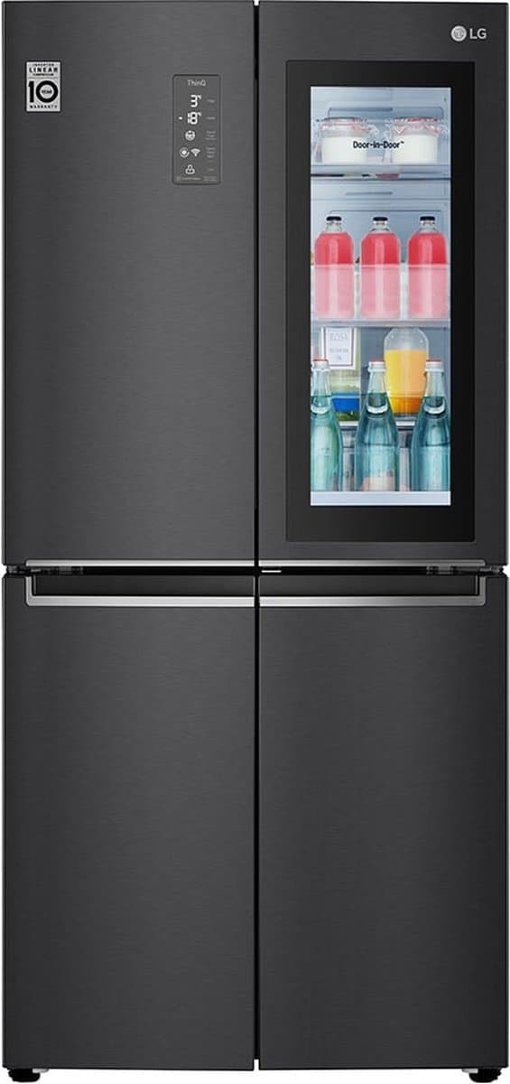 LG GMQ844MC5E amerikaanse koelkast Vrijstaand 530 l E Zwart — afbeelding 1