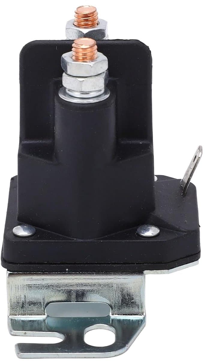 Magneetstarter Relais - Start Solenoïde - Grasmaaier Reparatie - Directe Vervanging - 12V 2 Aansluitingen - Metaal — afbeelding 1