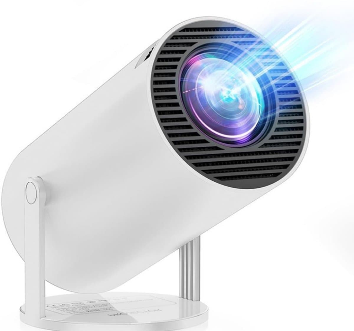 QIN® Draagbare beamer - Beamer - Projector - Mini Beamer - Wit - 10cm x 10cm x 15cm — afbeelding 1