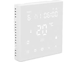 Slimme Thermostaat - Verwarming Regelaar - Energie Besparen - App en Spraakbediening - 90-240V AC - Zwart