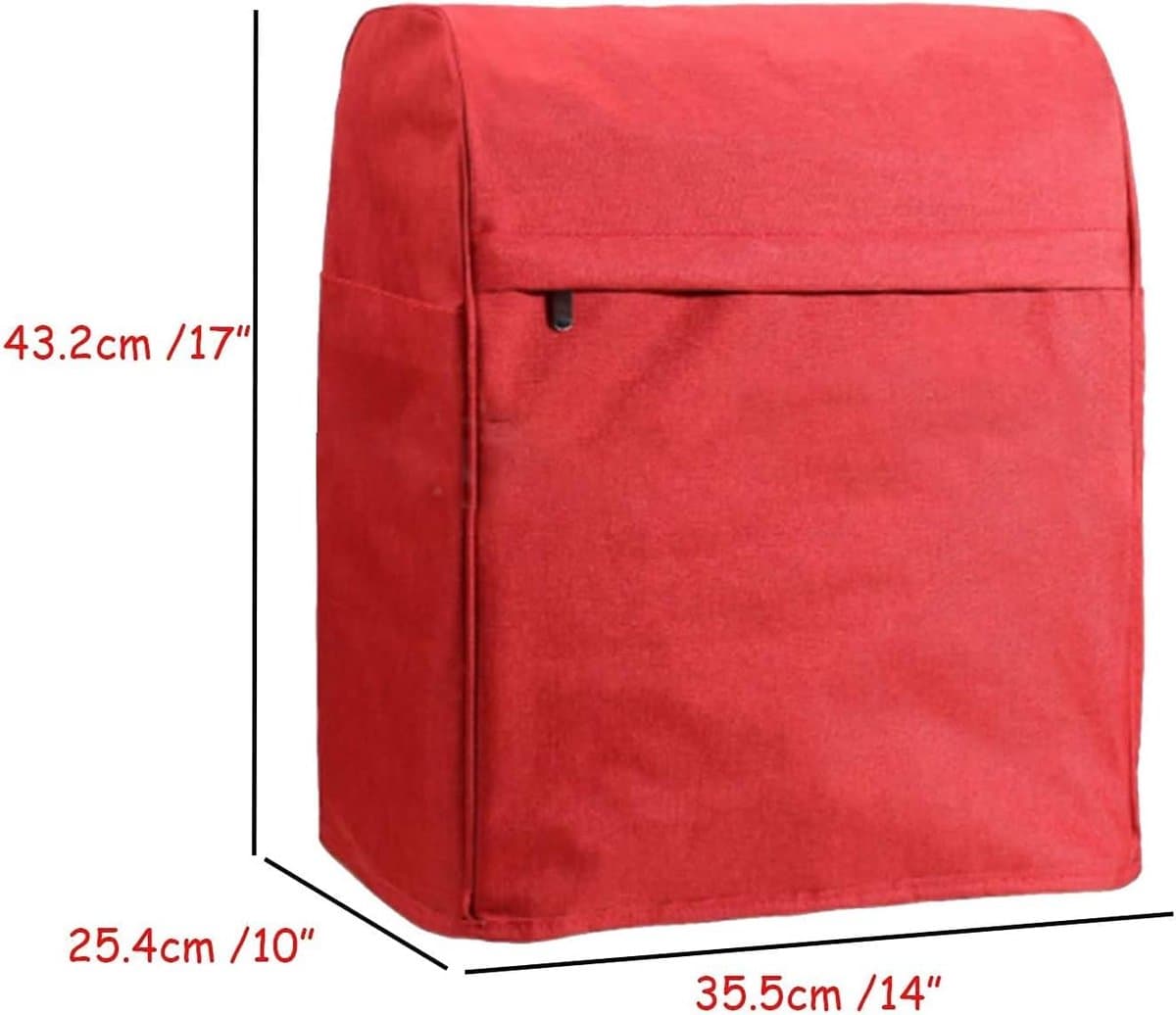 Mixer Opbergtas - Keukenmachine Cover - Keuken Organisatie - Grote Capaciteit - 43 cm Hoog - Rood — afbeelding 1