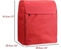 Mixer Opbergtas - Keukenmachine Cover - Keuken Organisatie - Grote Capaciteit - 43 cm Hoog - Rood