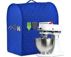 Mixerhoes Beschermhoes - Keukenmachine Cover - Keuken Organisatie - Handige Opbergvakken - Universeel - Blauw