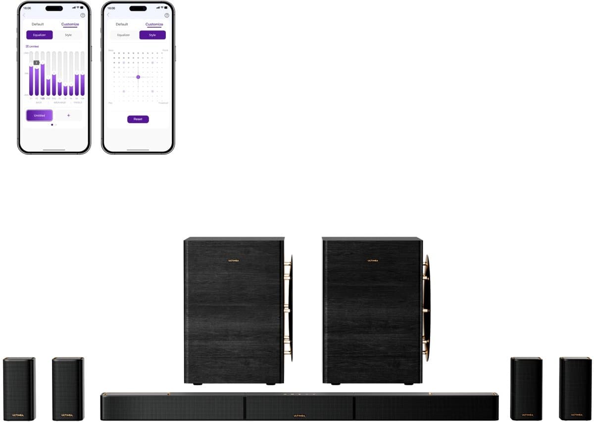 ULTIMEA Skywave X100 Dual - 9.2.6 Soundbar - Zwart — afbeelding 1