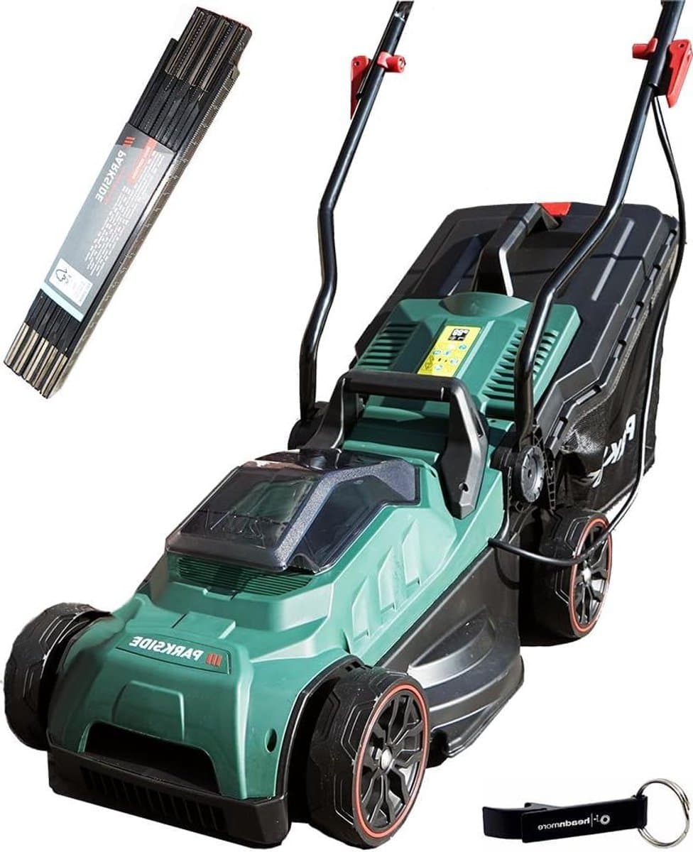 Accu Grasmaaier - Elektrische maaier - Gazon Onderhoud - Inclusief Duimstok - Tot 200m² - Groen — afbeelding 1