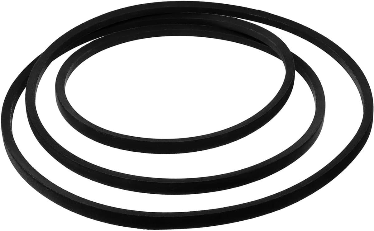 Grasmaaier riem - Aandrijfriem maaidek - Gazononderhoud - Duurzaam rubber - 107 cm lengte - Zwart — afbeelding 1