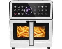 Airfryer - Heteluchtfriteuse - Gezond Frituren - Grote Capaciteit - 8 Liter - Zilver