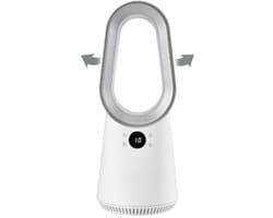 TRONIC Bladloze tafelventilator met afstandsbediening 50,7 cm - 10 standen - 24W - Wit - Ventilator