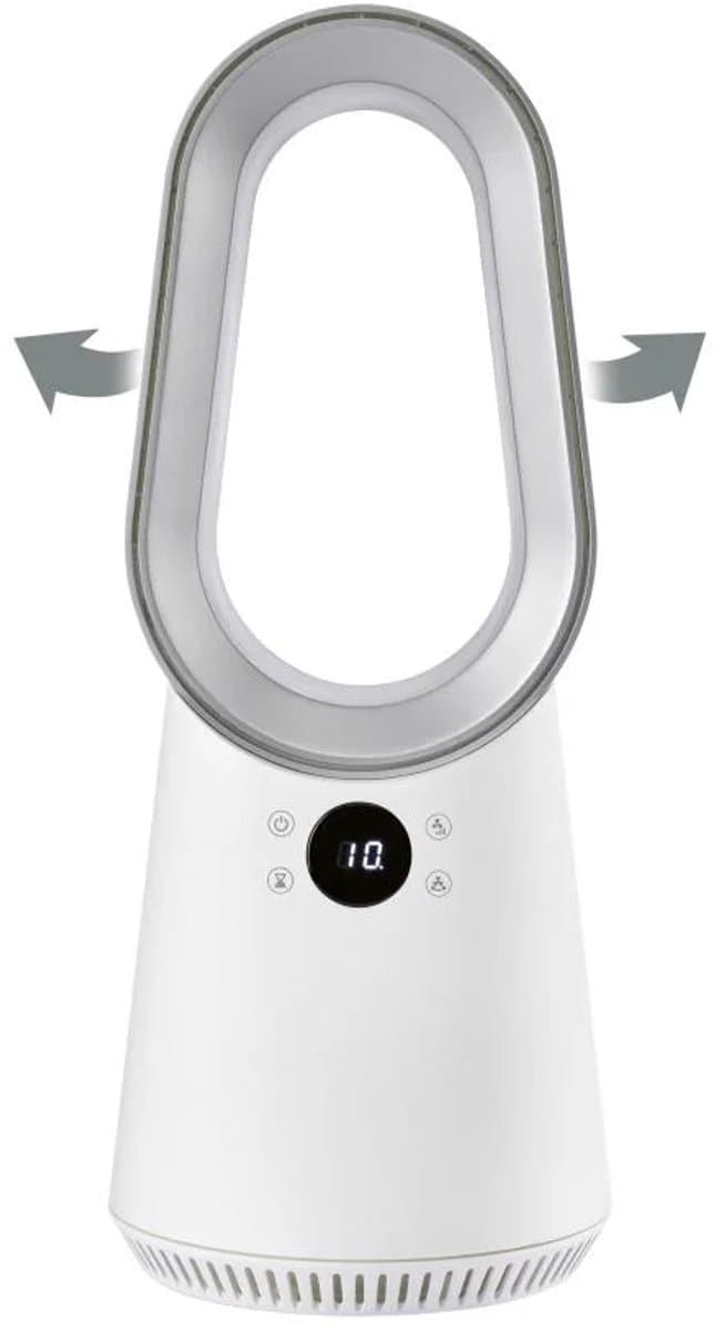 TRONIC Bladloze tafelventilator met afstandsbediening 50,7 cm - 10 standen - 24W - Wit - Ventilator — afbeelding 1