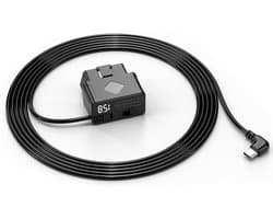 OBD Power Kabel - Dashcam Hardwire Set - Continue Stroomvoorziening - 24 Uur Parkeerstand - 3.5 Meter - Zwart