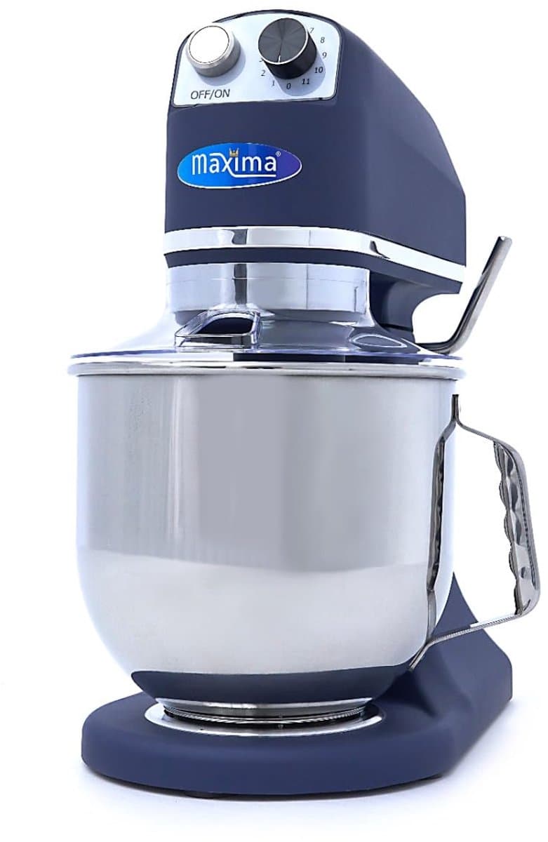 Kneedmachine 7 L - Staalblauw Matt - Met metalen tandwielen - Perfect voor deegbereiding - SnelShoppen — afbeelding 1