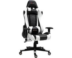 GPRacing Pro - Game Stoel - Gaming Stoel - Ergonomische Bureaustoel - Gamestoel - Verstelbaar - Gaming Chair - Wit