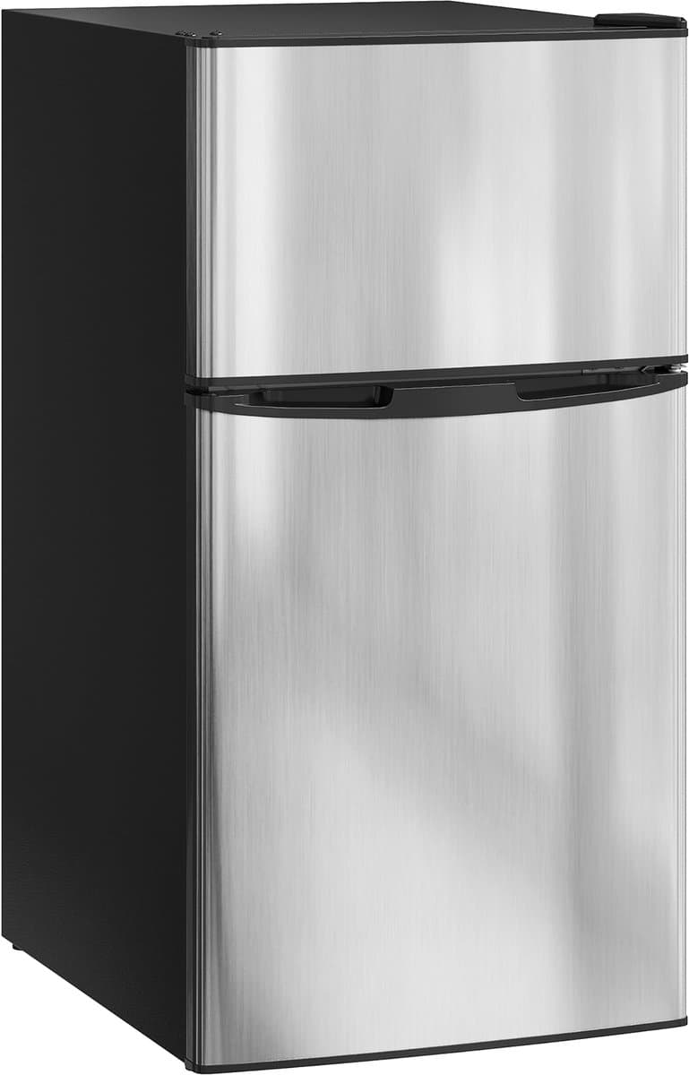 HOMCOM Koelkast - Staal - 50x45,5x86,5cm - Zwart — afbeelding 1