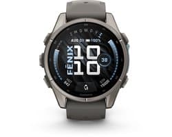 Garmin fēnix 9 - 43 mm - Multisport GPS Smartwatch - AMOLED-scherm - Titanium afwerking - Batterijduur tot 10 dagen