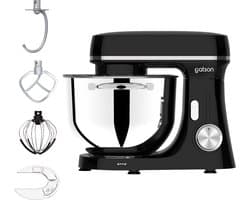 Gatson 2000W Keukenmachine - 6L Mengkom - Dubbele Handvat - Keukenrobot - Keukenmixer - Foodprocessor