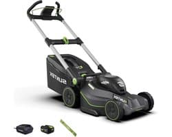 Accu Grasmaaier - Elektrische Duwmaaier - Gazon Onderhoud - App Bediening - 43 cm Snijbreedte - Zwart