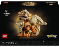 LEGO Pokémon - Arcanine Pokémon Dieren Figuur Bouwpakket voor Volwassenen en Woondecoratie - 72160