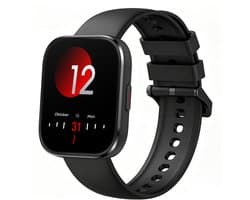 Sytifro Smartwatch Dames & Heren met Bluetooth Bellen - horloge 1.83 Inch HD Scherm - Hartslagmeter - Slaapmonitor - Stappenteller - IP68 Waterdicht - Geschikt voor iOS & Android - Zwart