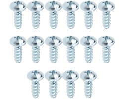 Dailygoods- Grasmaaier Schroeven 16 Stuks - M5 x 16 mm - Verzinkt Staal - Vervangingsschroeven - Eenvoudige Installatie - Duurzaam Materiaal