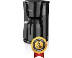 Bestron Koffiezetapparaat filterkoffie 900W - ACM900TD - 1 L, 8 koppen - Thermoskan - Zwart - 5 jaar garantie