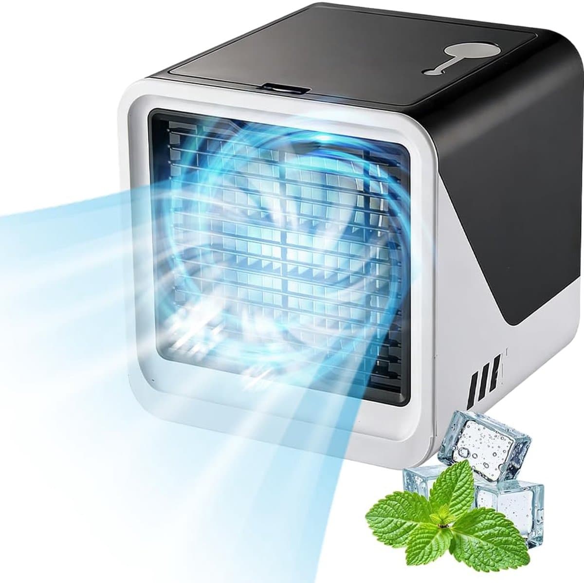 KZQ Mobiele 4-In-1 Airconditioning Met Koelnevel Zonder Afvoerslang 500 Ml Watertank 3 Snelheden 7 Kleuren Nachtlampje Voor Slaapkamer En Kantoor — afbeelding 1