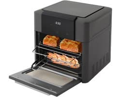 Heteluchtfriteuse Oven - Mini Oven - Gezond Koken - 12 Programma's - 12 Liter - Grijs