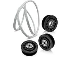 Grasmaaier onderdelen - Katrol en riem - Gazononderhoud - Brede compatibiliteit - 22 inch maaiers - Zwart
