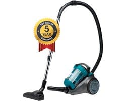 Bestron Stofzuiger zonder zak - ABL930SR - HEPA 13 filter - Bereik 7 m - 1,5 L - Blauw/Grijs - 5 jaar garantie