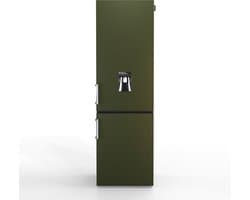 NUNKI LARGEH2O-AMIL / Combi Bottom Koelkast, E klasse, 268l, Waterdispenser, Military Green, Matte (ALL sides)