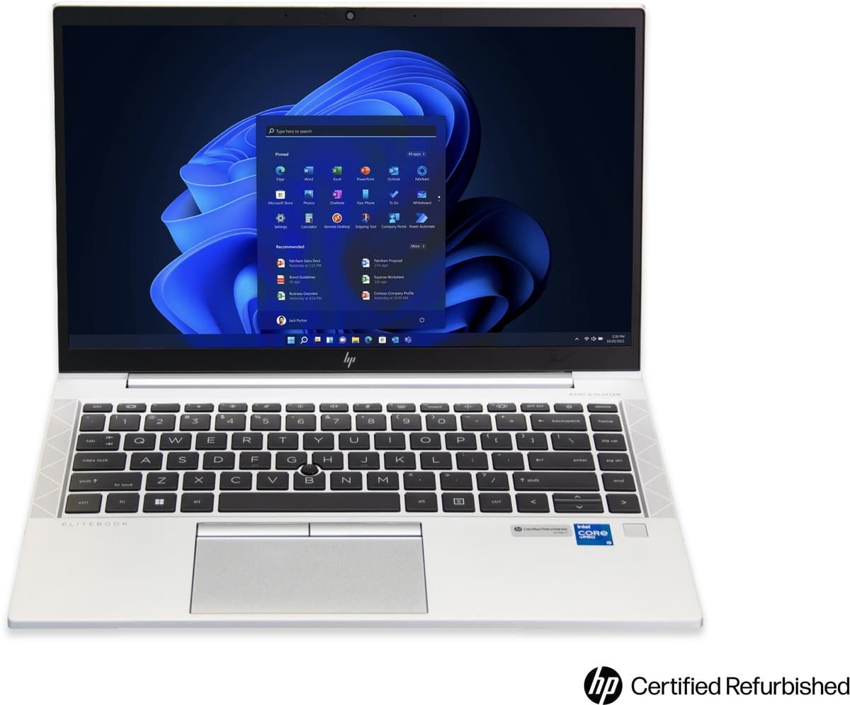 HP EliteBook 840 G8 - Certified Refurbished - 14" FHD - Intel Core i5-1145G7 - 256 GB SSD - 16 GB RAM - Windows 11 Pro — afbeelding 1