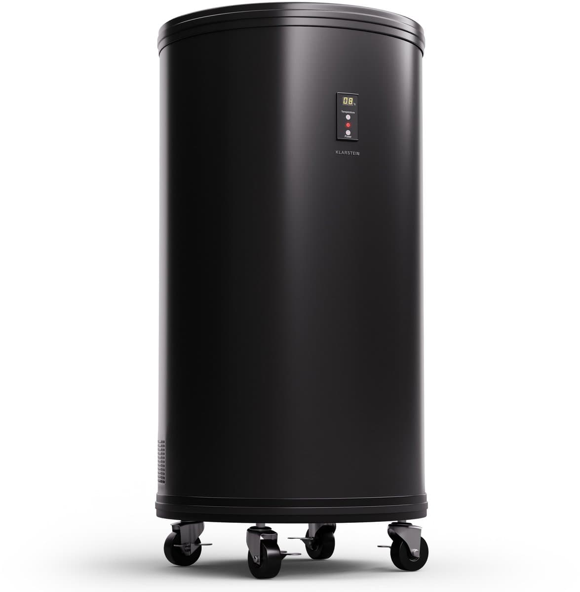 Klarstein Wijnkoeler Mr Barbot koelkast met led-display, roestvrij staal koelkast voor kamers, indoor/outdoor drankenkoelkast, wijnkoelkast voor dranken, 50L koelkast met 360° zicht, 0-16°C - 43 cm - voor Bar - Temperatuurregeling — afbeelding 1
