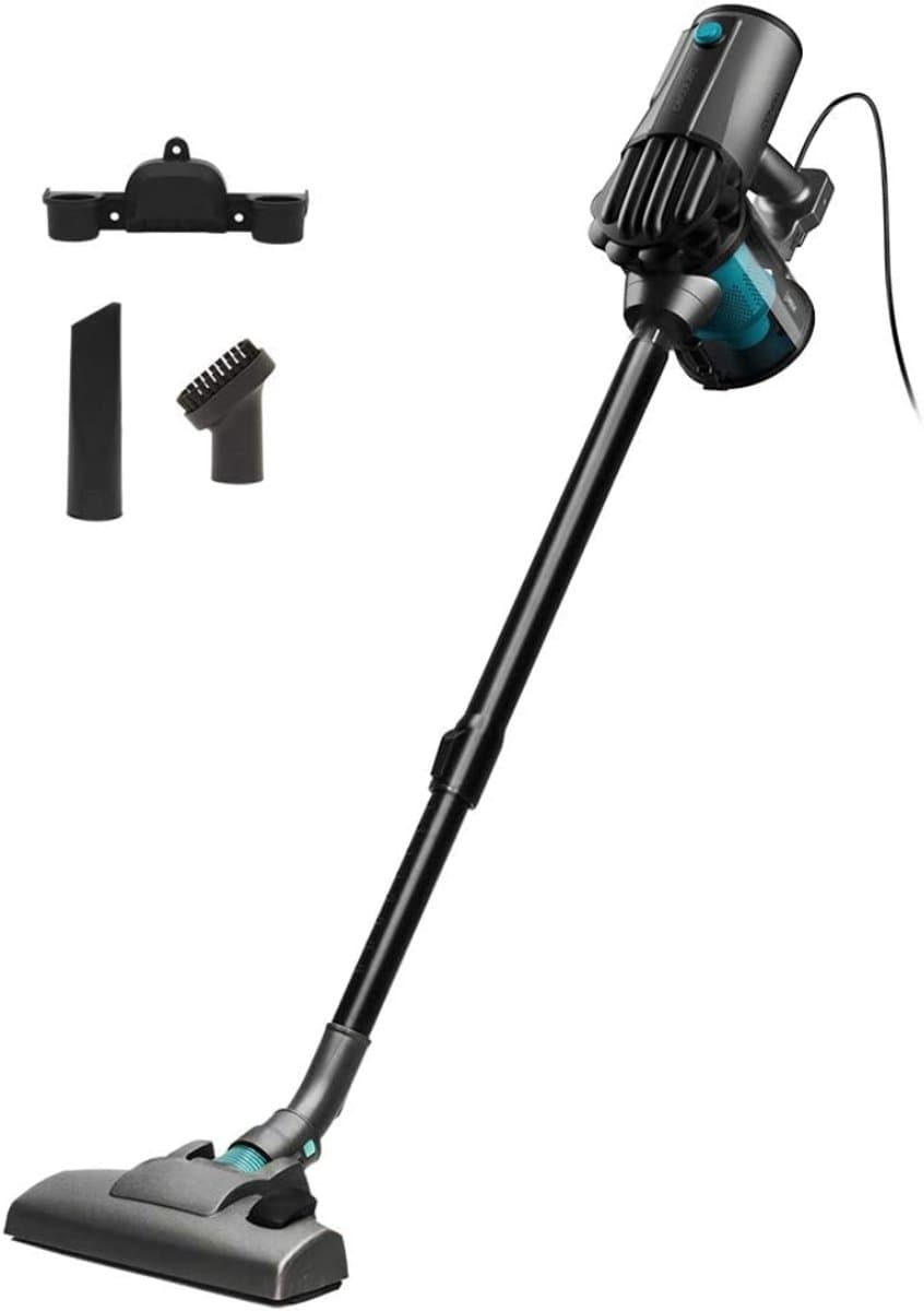 QORA® Steelstofzuiger met snoer - Steelstofzuiger - Stofzuiger - Zwart - 28cm x 18cm x 48cm — afbeelding 1