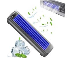 USB Oplaadbare Wandventilator – Draadloze Luchtcirculator – 3 Standen – Compacte Mini Ventilator – Donkergrijs