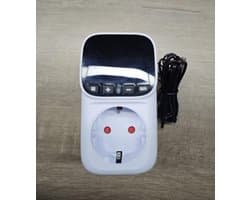 Slimme Thermostaat - Temperatuurregelaar Wifi - Constante Temperatuur - App Bediening LCD - 230V - Wit