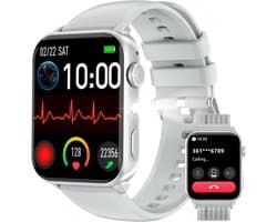 Blackview Watch - R30MAX - Smartwatch - Stappenteller - Slaapmonitor - Zuurstofsaturatiemeter - Compatibel met alle smartphones - Activiteitentracker - Voor dames en heren - Zilver