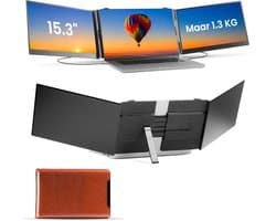 Blerron Flex - 15.3 Inch - Portable Monitoren - Slechts 1.3 KG - Draagbare Monitor - Portable Monitor - Beeldscherm - USB-C/HDMI - 1920x1200 FHD