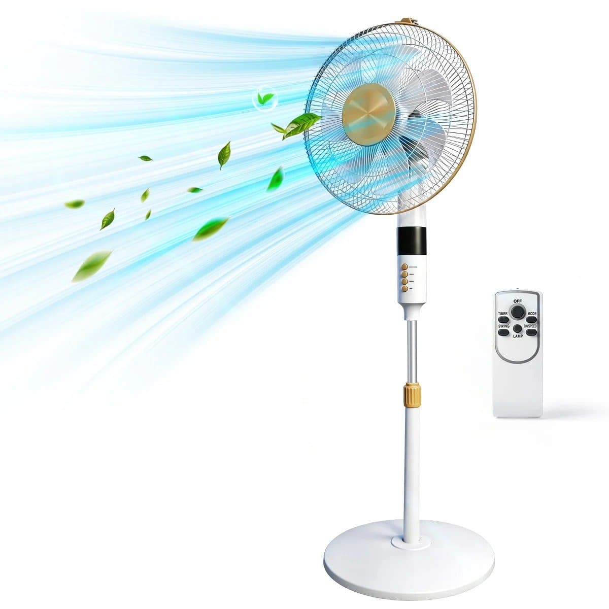 Lifero Staande Ventilator - Ventilatoren - Verstelbaar met 6 Snelheden - Vloerventilator - Koelventilator op Statief - Ventilatie — afbeelding 1