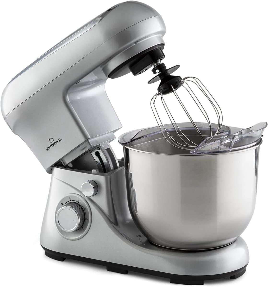 Keukenmachine Mixer - Bakmachine Deegmachine - Koken en Bakken - Planetair Roersysteem - 5 Liter Kom - Zilver — afbeelding 1
