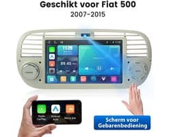 Cestovet Autoradio - Geschikt voor Fiat 500 2007 t/m 2015 - Apple CarPlay & Android Auto (Draadloos ) - LINUX - FM, USB, Bluetooth, SWC